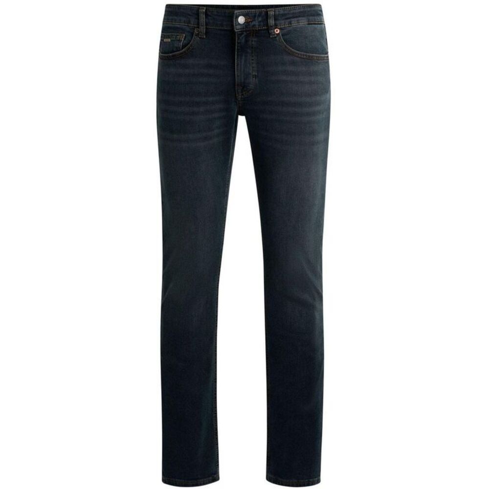 Boss Mens Delaware Denim Plain Slim Jeans / Dark Blue